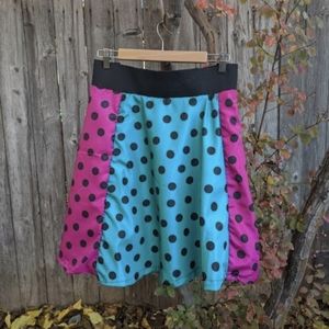 Taffeta Polka Dot Skirt